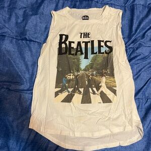 The Beatles White Abbey Road Tank Top